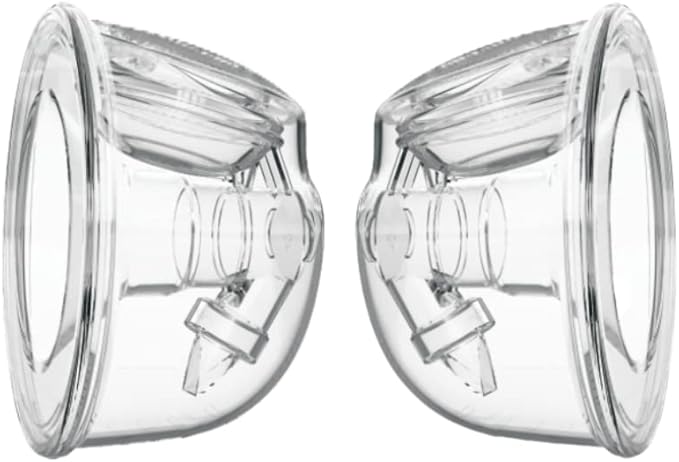 Zomee Hands-Free Collection Cups – 8oz Capacity – Includes 19mm, 21mm & 24mm Breast Shields – Soft Silicone, BPA & Phthalate Free – Portable, Discreet, Leak-Proof