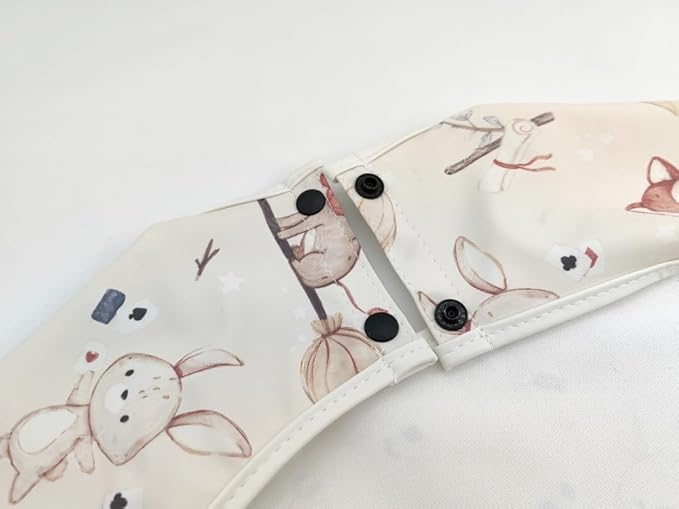 GZMM Waterproof Baby Bibs,Infant Toddler Extra Cover Feeding Bib With Food Catcher,Easy Clean & Washable