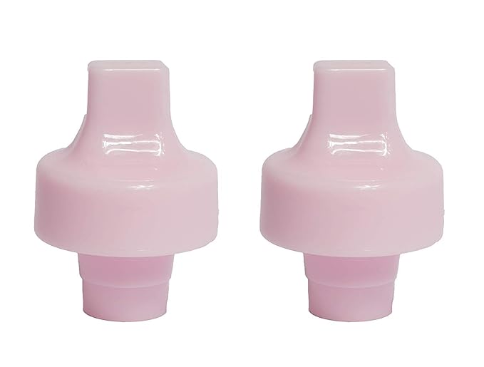 Refresh-a-Baby Reusable Bottle Top Spout Adapter – Reusable, Easily Convert Any Bottle into a Spill-Proof Sippy – Perfect for Travel & Everyday Use, BPA-Free, Dishwasher Safe - Pack of 2 (Baby Pink)