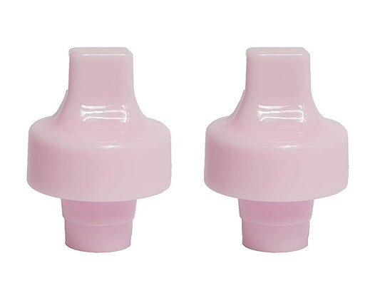 Refresh-a-Baby Reusable Bottle Top Spout Adapter – Reusable, Easily Convert Any Bottle into a Spill-Proof Sippy – Perfect for Travel & Everyday Use, BPA-Free, Dishwasher Safe - Pack of 2 (Baby Pink)