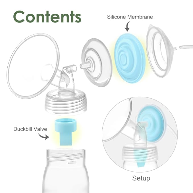Maymom Pump Parts Compatible with Spectra S1 Spectra S2 Synergy Gold Replace Spectra Duckbill Valve Spectra S2 Replacement Parts Not Original Spectra Replacement Pump Parts