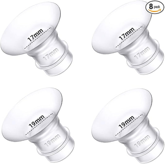 Flange Inserts 17mm 19mm for Medela,Spectra 24mm Shields/Flanges,Compatible with TSRETE,CPPSLEE,Momcozy S9Pro/S9/S12Pro/S12 Wearable Breast Pump,Reduce 24mm Nipple Tunnel Down to 4pcs