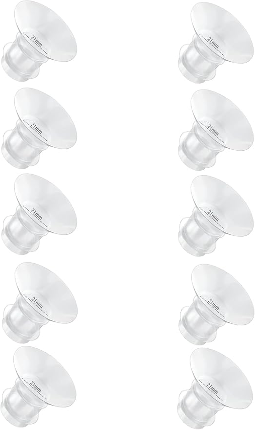 Flange Inserts 21mm for Medela,Spectra 24mm Shields/Flanges,Compatible with Momcozy S12 Pro/S9 Pro/S9/S12 Wearable Breast Pump,Reduce 24mm Nipple Tunnel Down to 21mm,10PCS