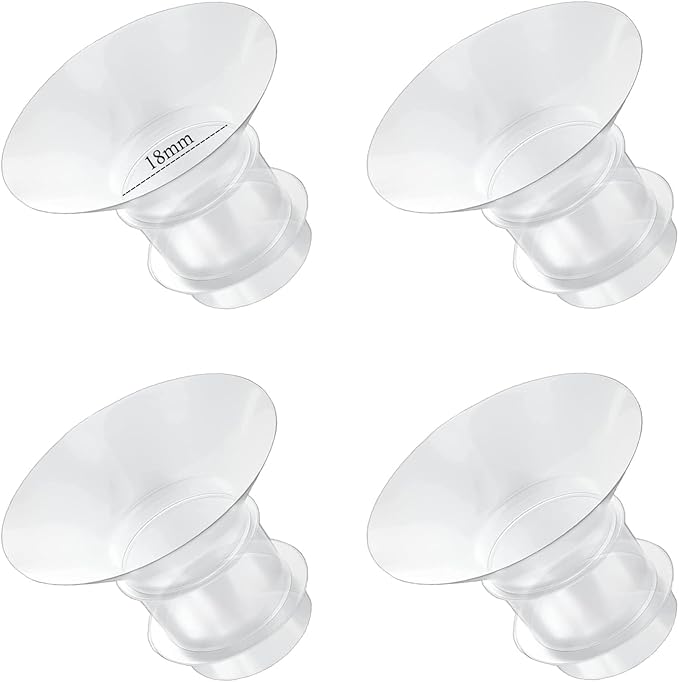 Flange Inserts 18mm for Medela,Spectra 24mm Shields/Flanges,Compatible with Momcozy S12 Pro/S9 Pro/S9/S12 Wearable Breast Pump,Reduce 24mm Nipple Tunnel Down to 18mm,4PCS