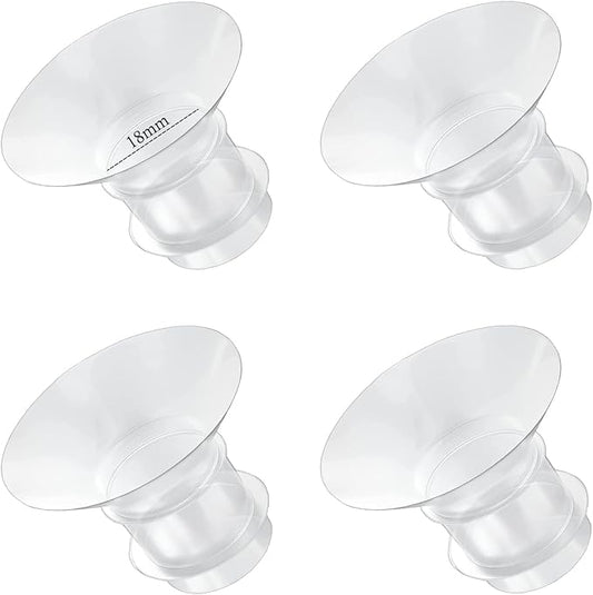 Flange Inserts 18mm for Medela,Spectra 24mm Shields/Flanges,Compatible with Momcozy S12 Pro/S9 Pro/S9/S12 Wearable Breast Pump,Reduce 24mm Nipple Tunnel Down to 18mm,4PCS