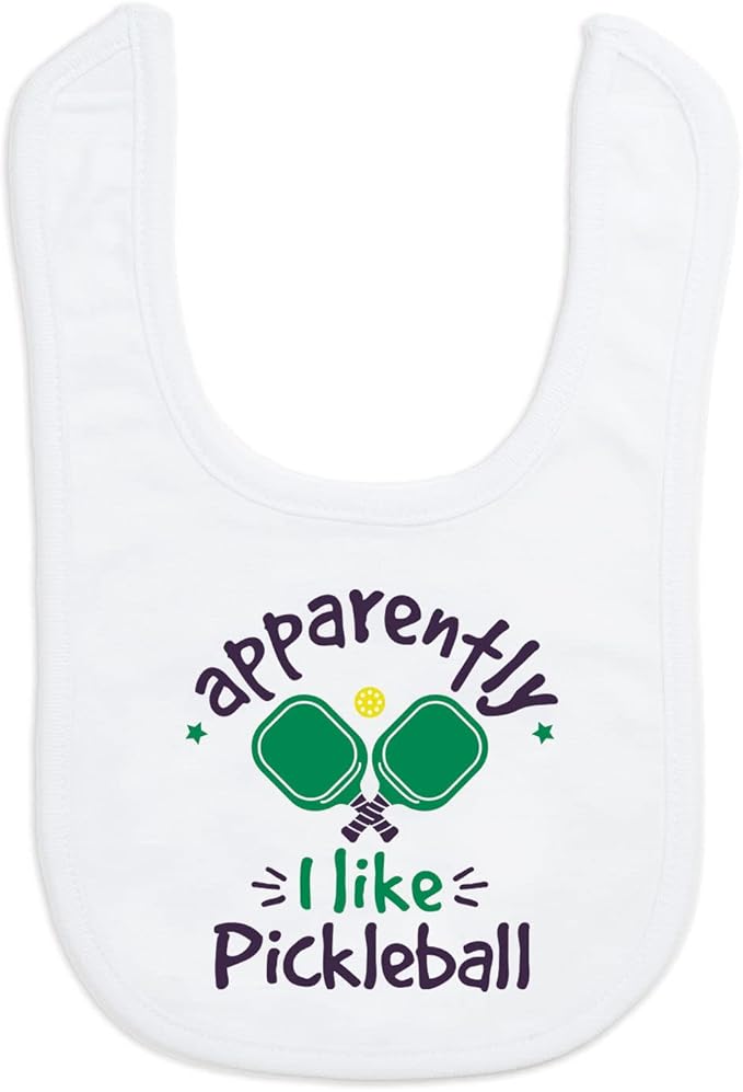 ChalkTalkSPORTS Pickleball Baby & Infant Bibs | Soft Microfiber Pickleball Baby Bibs