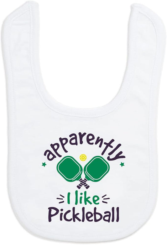 ChalkTalkSPORTS Pickleball Baby & Infant Bibs | Soft Microfiber Pickleball Baby Bibs