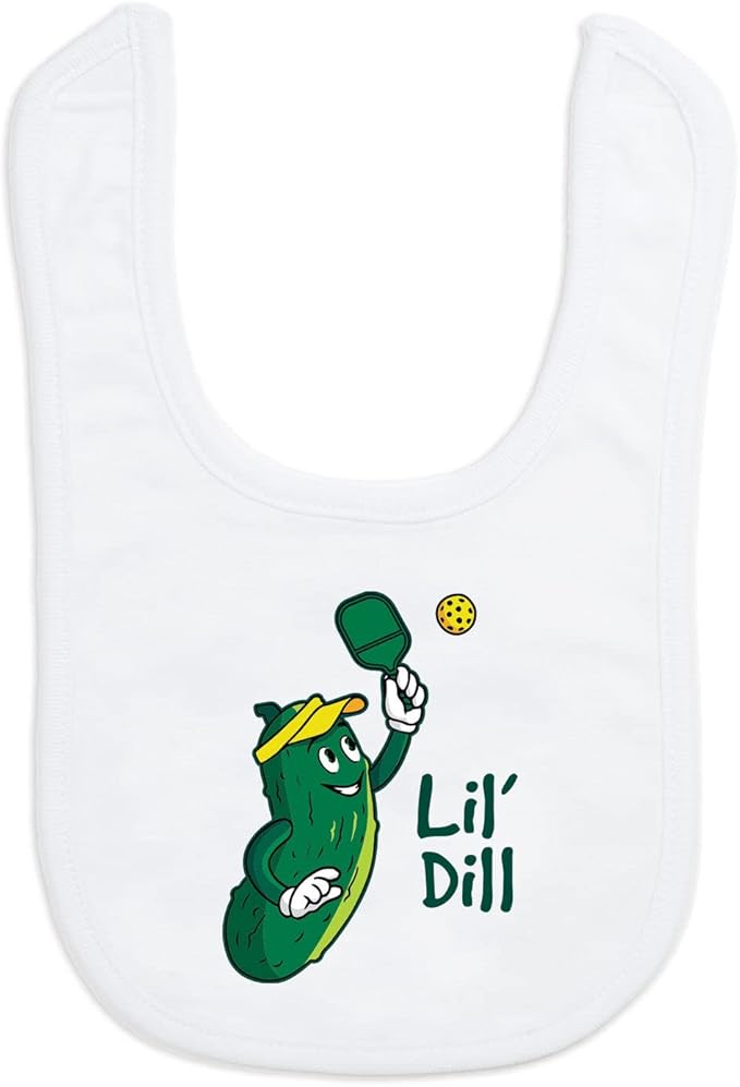 ChalkTalkSPORTS Pickleball Baby & Infant Bibs | Soft Microfiber Pickleball Baby Bibs