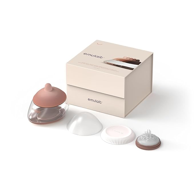 Emulait Anatomy Bottle Breast Shaped Baby Bottle - Medium - Shape 2-Responsive Flow Valve