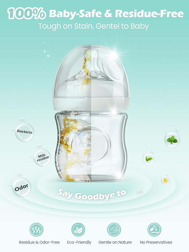 150PCS Official Detergent Cleaning Tablets: for Baby Brezza Grownsy Papablic Momfann Bottle Washer - Baby Bottle Washer Tablets for All Brands Bottles Washers Machines