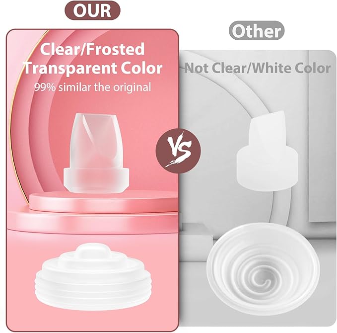 14PCS Breast Pump Parts, 10Pack Silicone Duckbill Valve & 4Pack Silicone Diaphragm Compatible with Momcozy M5 Wearable Breastpump, M5 Breast Pumps Replacement Accessories Breastfeeding Essentials Kit