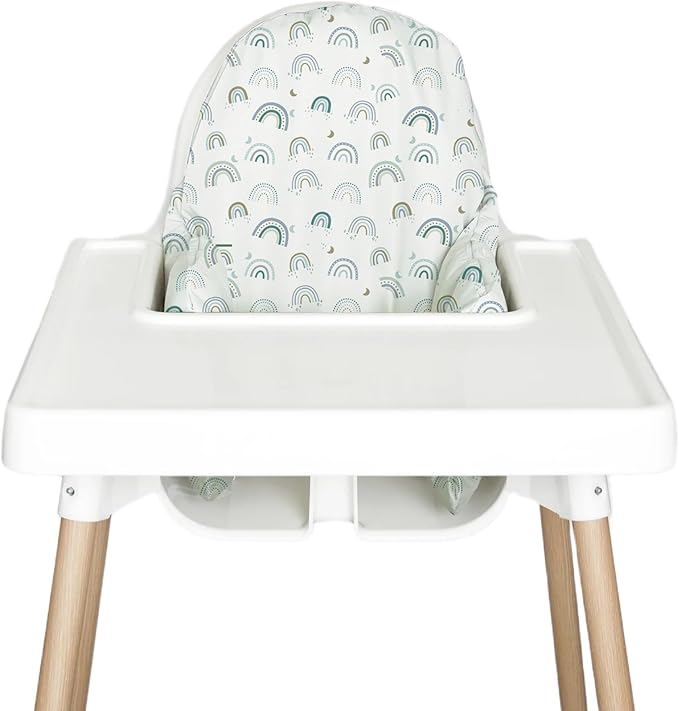 Nibble and Rest Highchair Insert Cover, Compatible for IKEA Antilop Highchair, High Chair Accessories Stain-Proof and Wipeable Insert Cover (Cushion NOT Included)(Bluerainbow)