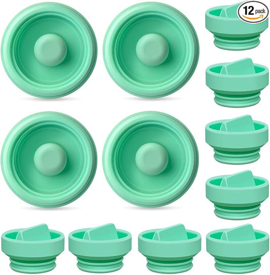 TB Tbuymax 4pc Diaphragm and 8pc Duckbill Valves Compatible with Elvie Stride Breast Pump Parts, Replace for Elvie Stride Pump Not Original Pump Seals Membrane Accessories