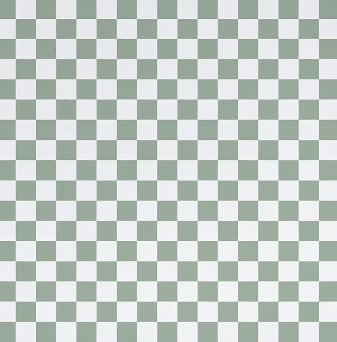 BapronBaby Sage Checkerboard Bapron - No Neck Tie Safer Bib for Baby & Toddler - Soft Waterproof Stain Resistant - Machine Washable - Sz Baby/Toddler 6m-3T