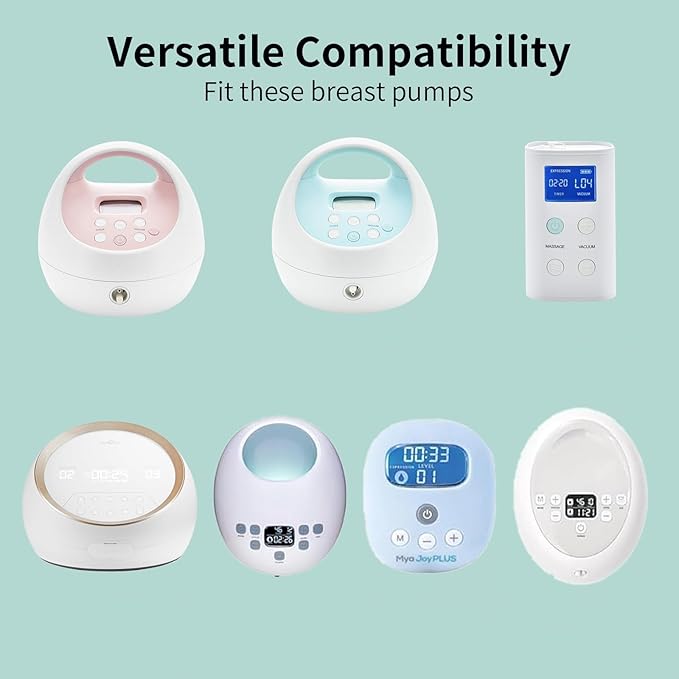 Breast Pump Milk Collection Cup - Compatible with Spectra S1/S2/S9, Not Original Accessories, Replace Breast Pump Kits, 24mm Flange Milk Collector Cup Tubing Parts