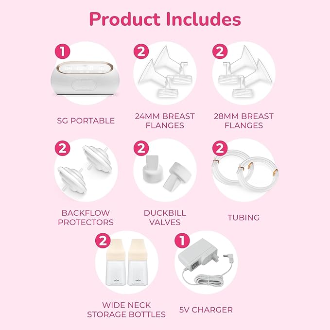 Spectra - Synergy Gold Portable - Dual Adjustable Electric Breast Pump - Breastfeeding Essential