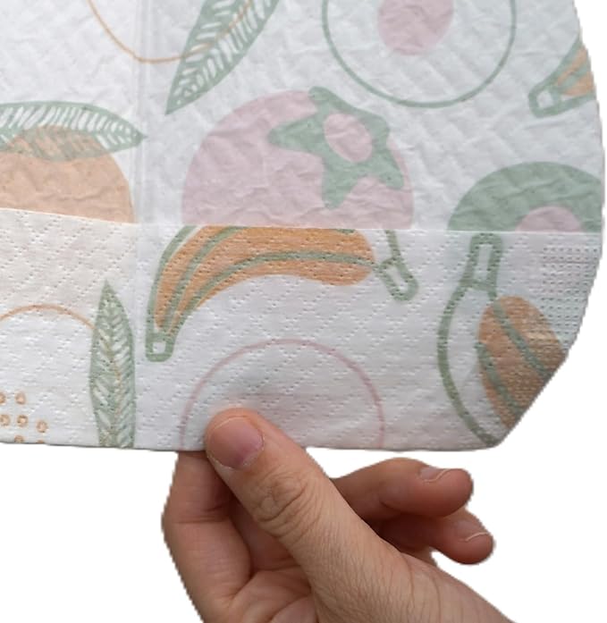 SUNVENO Disposable Baby Bibs with Crumb Catcher Pocket, Leakproof Liner, Adjustable Adhesive Tabs, Individually Wrapped