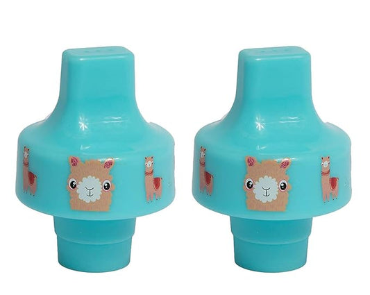 Refresh-a-Baby Reusable Bottle Top Spout Adapter – Reusable, Easily Convert Any Bottle into a Spill-Proof Sippy – Perfect for Travel & Everyday Use, BPA-Free, Dishwasher Safe - Pack of 2 (Llama)