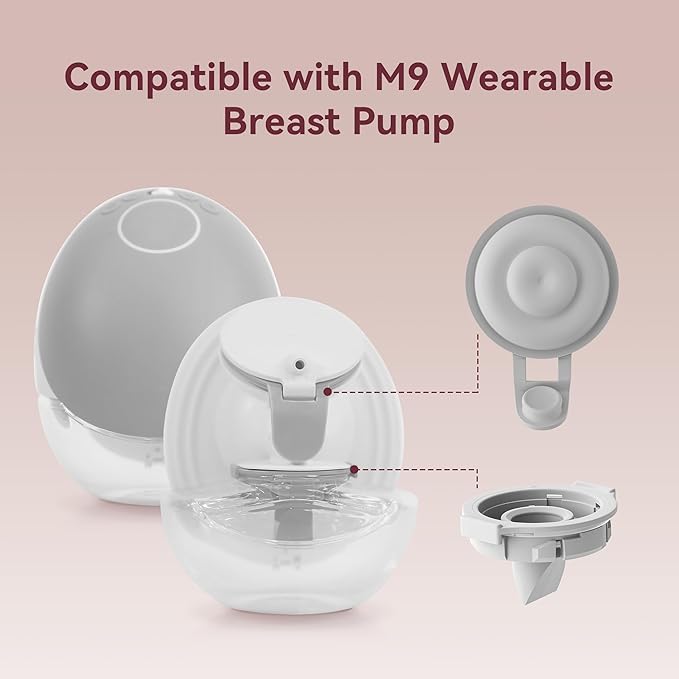 4 Pack M9 Silicone Diaphragms Compatible with Momcozy Mobile Flow, Mom Cozy M9 Replacement Parts