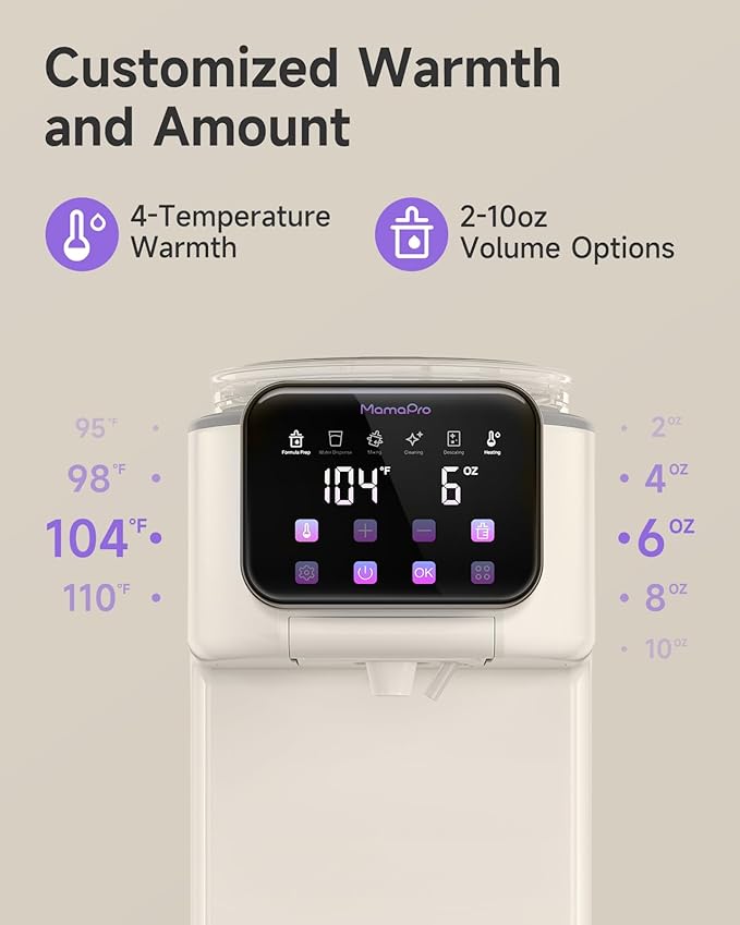 PureMix Formula Maker - Formula Dispenser Machine, Automatically Mix Smooth Formula Bottle, Precise Ratio, Accurate Temperature Control, for Most Formula Brands and Bottle Sizes, White
