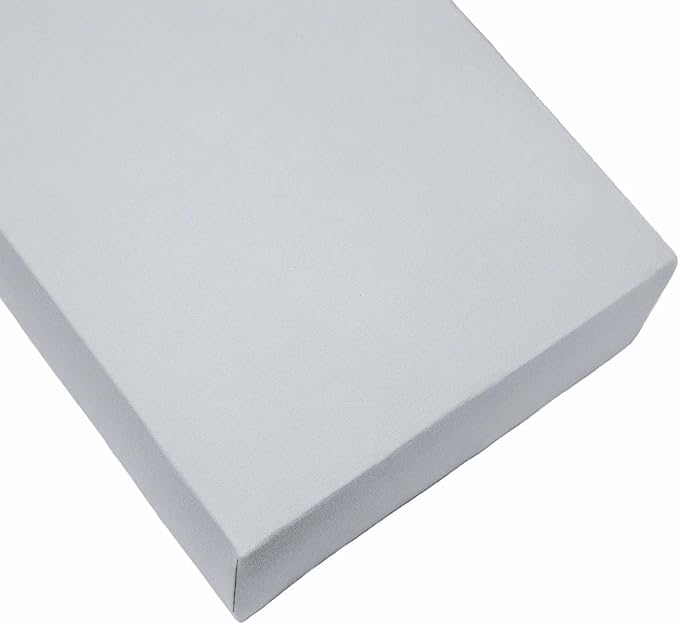 The Ollie Crib Sheet- Moisture-Wicking Material Keeps Baby Safe and Dry- Full Premium Elastic Perimeter- Easy to Pull On and Off- (Stone)