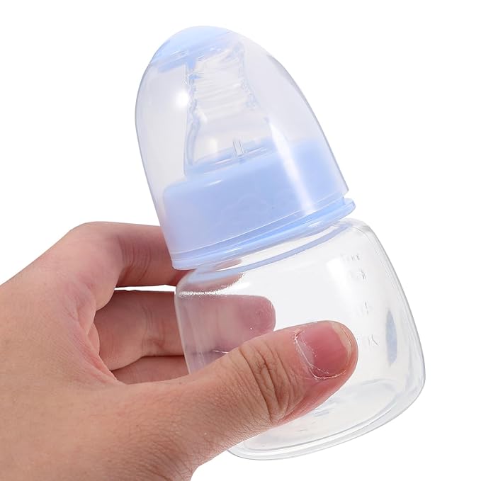 Kisangel Newborn Baby Bottles 6pcs Miniature Plastic Rice Feeder Mini Food Bottles Pp Cereal for Travel Rice Cereal