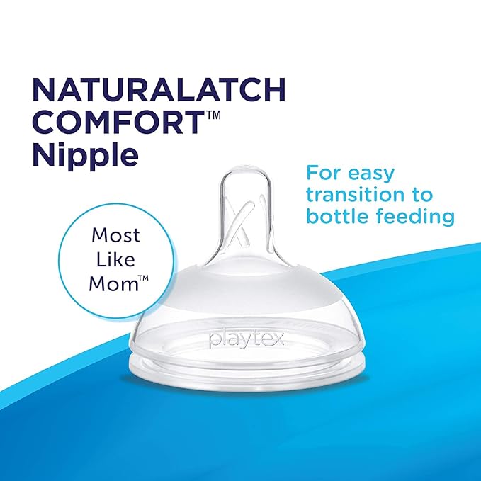 Playtex Baby VentAire Complete Tummy Comfort Baby Bottle, 9 Oz (3 Count), Anti-Colic & Anti-Reflux Bottles for Newborn and Breastfeeding Babies, Feeding Essentials