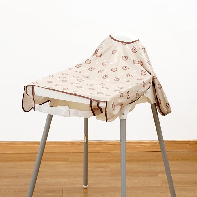 Happy Flute Long Sleeve Baby Bib-Mess Proof Baby Feeding Bibs with Adjustable Design for Babies during Eating or Highchair