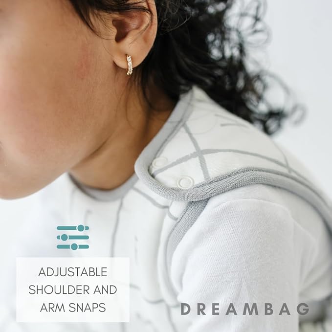 Tealbee Grow with Baby Sleep Sack – Adjustable Fit 6–24 Months for Babies & Toddlers, Soft Rayon from Bamboo Sleep Bag, All Season 1.2 TOG Wearable Blanket with 2-Way Zipper – Alphabet