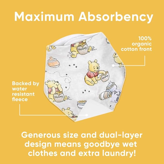 Copper Pearl Baby Bandana Drool Bibs for Drooling and Teething 4 Pack Gift Set Hundred Acre Wood