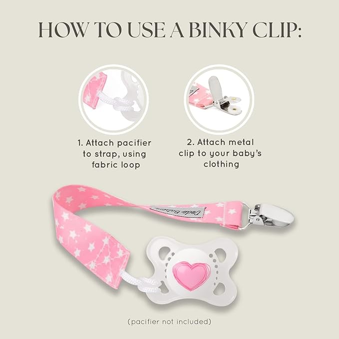 Dodo Babies 5-Pack Baby Burp Cloths - Soft & Absorbent Baby Spitup Cloths - Contoured Shape for Infant Essentials - Includes Pacifier Clips & Pacifier Case - 19 x 9 in, 2 Clips & Case, Pink/White/Grey