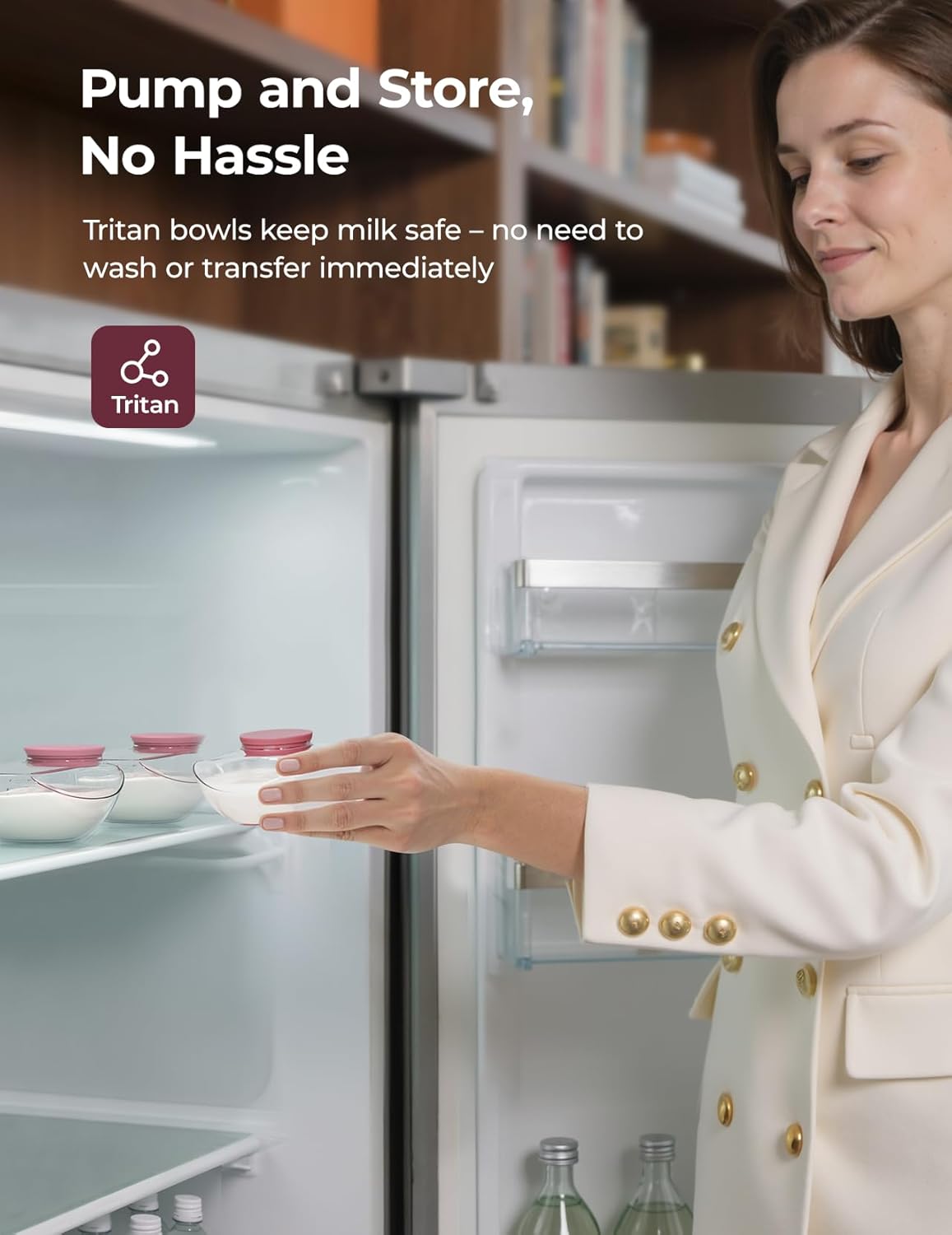 Momcozy Breast Pump Hands Free Upgraded Mobile Flow | M9, App Discreet Control with Personalized Multi-Modes & 15 Levels, Wearable Breast Pump 24mm, 2 Pack Cozy Red