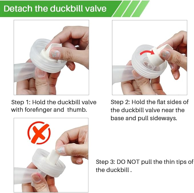 PumpMom-us Breast Pump Parts, 8 Duckbill Valves and 2 Silicone Membrane for Spectra S2, S1 and 9 Plus Breastpumps, Compatible with Spectra Valves and Silicone Diaphragm