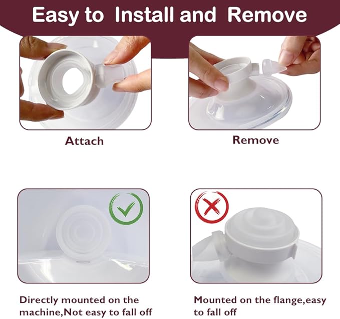 4PCS Duckbill Valves & 2PCS Diaphragm Compatible with Momcozy M5 Wearable Breast Pump, Replacement Pump Parts Accessories Compatible for M5 Momcozy, Not Original Mom Cozy Accessories