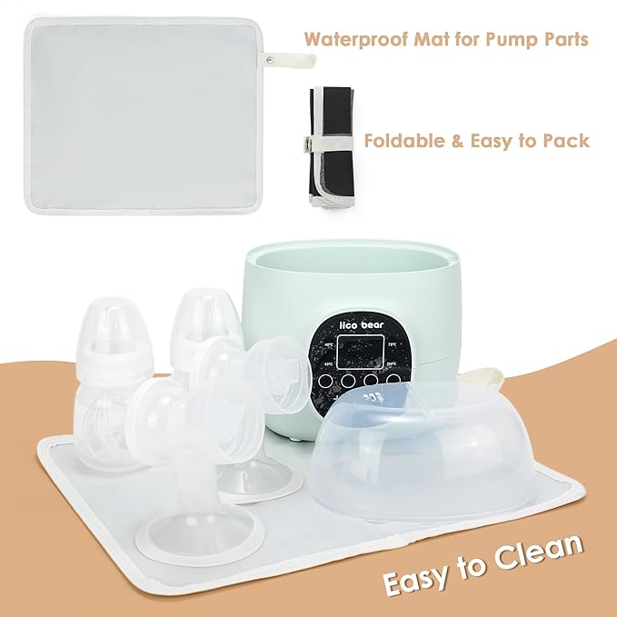 Breast Pump Bag Compatible with Spectra S1 and S2, Breast Pump Carrying Bag with Waterproof Mat Breast Pump Storage Bag for Essentials and Accessories, Black