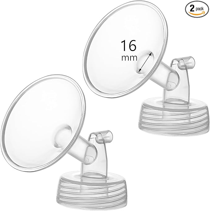 16mm Flange Compatible with Spectra S1 S2 9 Plus Synergy Gold Breastpump Replacement to Spectra Pump Parts and Flange; Not Original; Replaces Shield