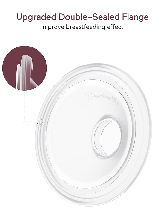 Momcozy Original S9 Pro/S12 Pro Replacement Accessories, Only Compatible with Momcozy S9 Pro/S12 Pro Breast Pump NOT for S9/S12(Double-Sealed Flange 27mm,1 Pack)
