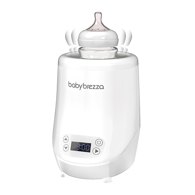 Baby Brezza AirSwirl Waterless Baby Bottle Warmer - Safely Warm Breastmilk + Formula - Bottles Stay Dry + Nutrients are Protected - Works with Nearly All Bottles