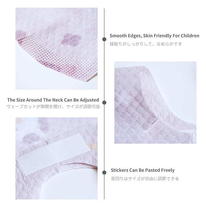 Baby and Infant Disposable Travel Bibs - Soft, Leakproof, for Toddlers Babies, Feeding, Traveling, (60PCS) Unicorn