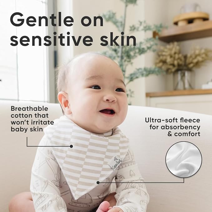 Copper Pearl Baby Bandana Drool Bibs for Drooling and Teething 4 Pack Gift Set Gage