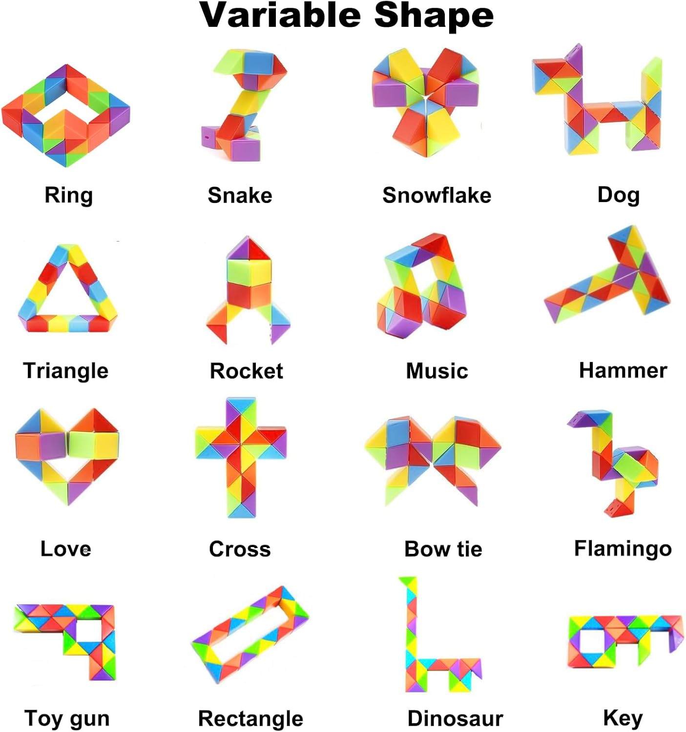 GOLDGE 15 Pack Mini Cube Puzzle Fidget Toys - Bulk Party Favors & Goodie Bag Stuffers for Kids, Travel Toys for Ages 4-8, Treasure Box Toys for Classroom, Birthday & Back to School Gifts