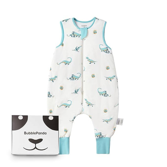 BubblePanda Rayon Made from Bamboo Toddler Sleep Sack with Feet 12-24 Months 1.0 Tog Ultra Soft Toddler Sleeping Sack 1t-2t Sleep Bag Walker Quilted Wearable Blanket with Legs 2-Way Zipper Lightweight