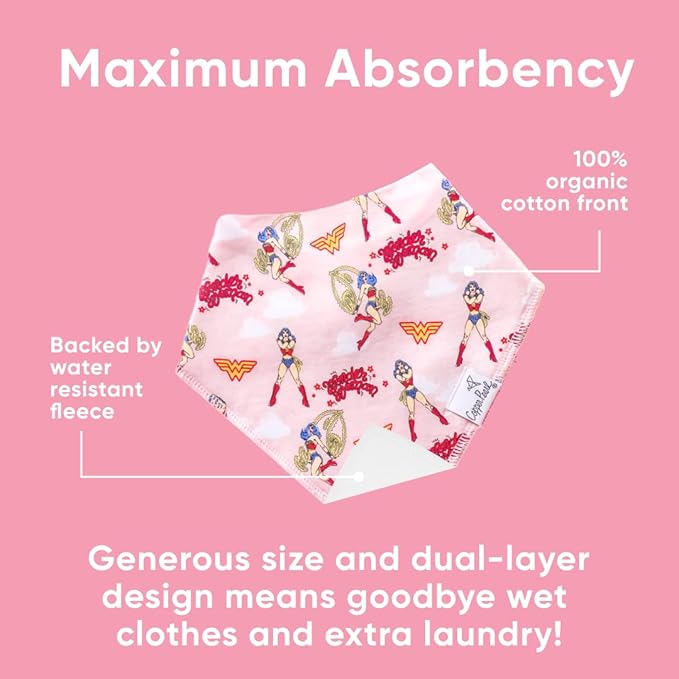 Copper Pearl Baby Bandana Bibs - Soft Cotton Bibs for Drooling & Teething, Absorbent, Adjustable Fit, Many Styles