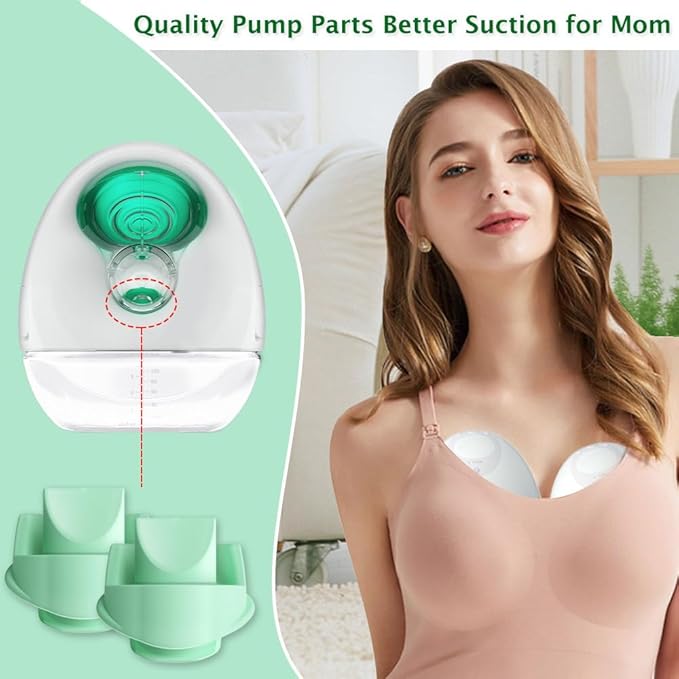 2pcs Duckbill Valves Compatible with Wearable Elvie Breast Pump,for Elvie Breast Pump Replacement Accessories, Silicone BPA Free