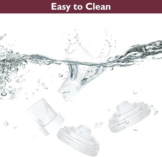 4PCS Duckbill Valves & 2PCS Diaphragm Compatible with Momcozy M5 Wearable Breast Pump, Replacement Pump Parts Accessories Compatible for M5 Momcozy, Not Original Mom Cozy Accessories