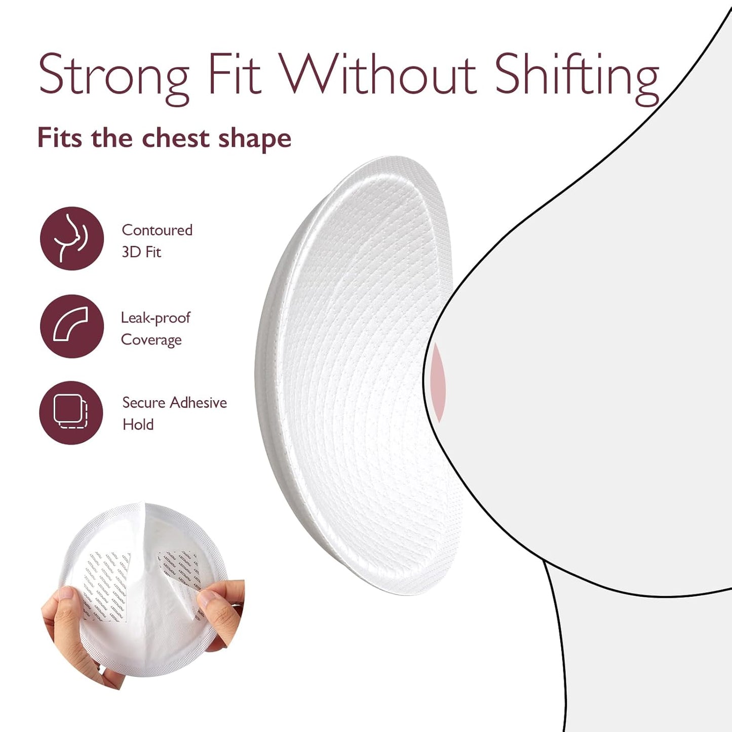 Momcozy Ultra-Thin Disposable Nursing Pads, Ultra-Absorbent and Breathable Portable Breast Pads for Mothers, Keep Dry Continuously, Make Breasts Light and Unburdened, Individually Packaged（60 Count）