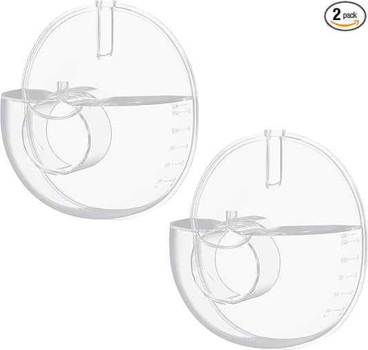 2pcs Collector Set Compatible with Momcozy M5 Breast Pump, Replacement Pump Parts Accessories Compatible for M5 Momcozy