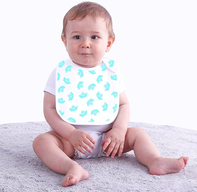 Baby Bibs Soft and Absorbent Organic Cotton Bandana Drool Bibs Set for Boys Girls Newborn 0-36 Months