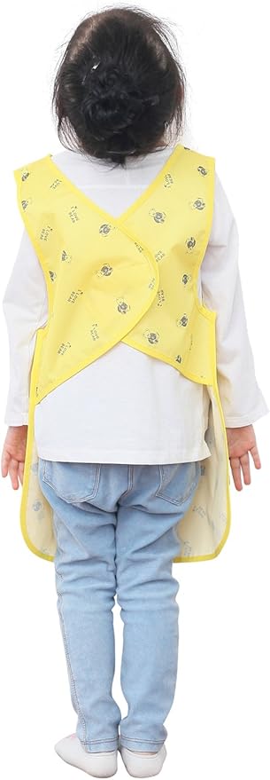 Kids Painting Apron – Waterproof Art Smock for Toddlers & Preschoolers, Messy Play, Baking, Crafts, Cooking, Mealtime