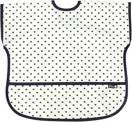 Short Sleeve Waterproof Bib for Toddlers – Feeding Apron for Mealtime, Daycare, Self-Feeding & Messy Play, Baby Bib